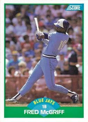 #6 Fred McGriff - Toronto Blue Jays - 1989 Score Baseball