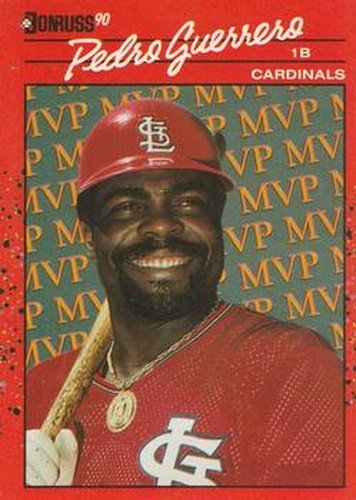 #BC-6 Pedro Guerrero - St. Louis Cardinals - 1990 Donruss Baseball - Bonus MVP's