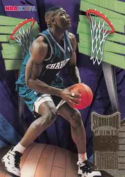 #6 Larry Johnson - Charlotte Hornets - 1995-96 Hoops Basketball - Slamland