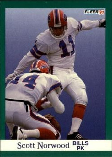 #6 Scott Norwood - Buffalo Bills - 1991 Fleer Football