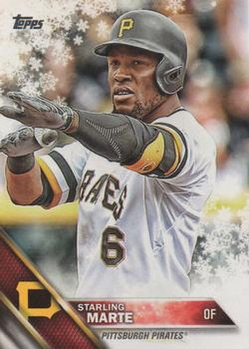 #HMW6 Starling Marte - Pittsburgh Pirates - 2016 Topps Holiday Baseball