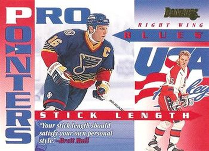 #6 Brett Hull - St. Louis Blues / USA - 1995-96 Donruss Hockey - Pro Pointers