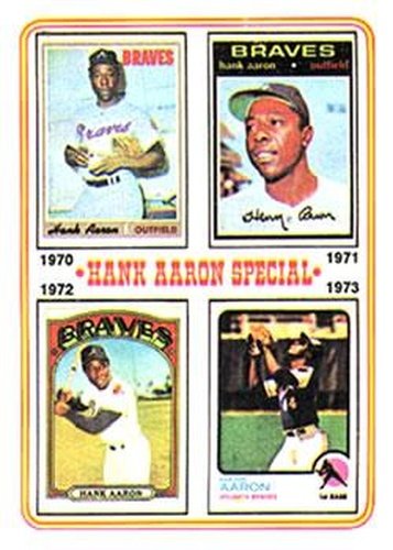 #6 Hank Aaron Special 1970-1973 - Atlanta Braves - 1974 Topps Baseball
