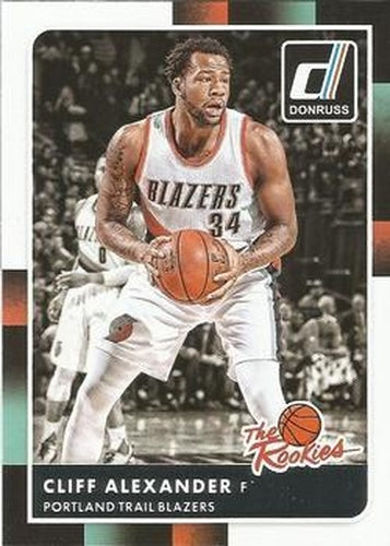 #6 Cliff Alexander - Portland Trail Blazers - 2015-16 Donruss - The Rookies Basketball