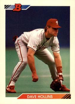 #6 Dave Hollins - Philadelphia Phillies - 1992 Bowman Baseball
