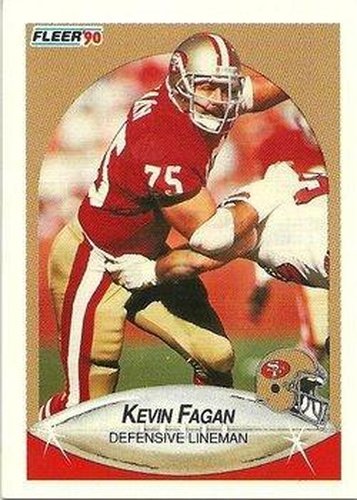 #6 Kevin Fagan - San Francisco 49ers - 1990 Fleer Football
