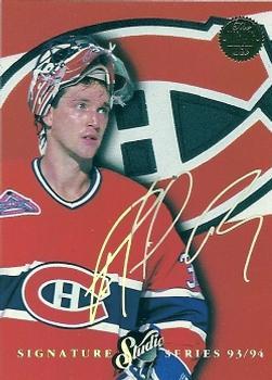 #6 Patrick Roy - Montreal Canadiens - 1993-94 Leaf - Studio Signature Series Hockey