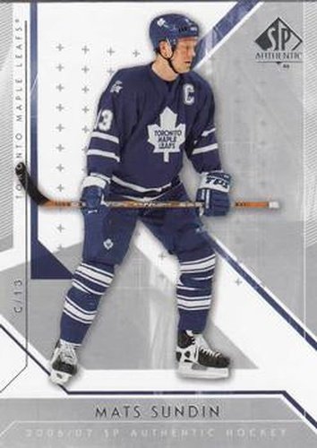 #6 Mats Sundin - Toronto Maple Leafs - 2006-07 SP Authentic Hockey