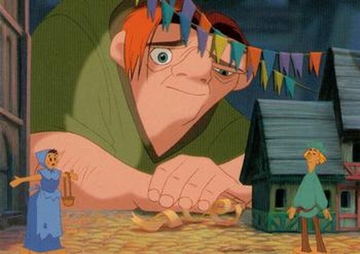 #6 A Little World of Buildings and People - 1996 Skybox Hunchback of Notre Dame