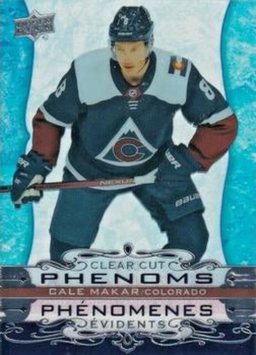 #CC-6 Cale Makar - Colorado Avalanche - 2020-21 Upper Deck Tim Hortons Hockey - Clear Cut Phenoms