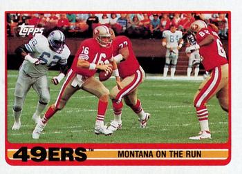 #6 Joe Montana - San Francisco 49ers - 1989 Topps Football