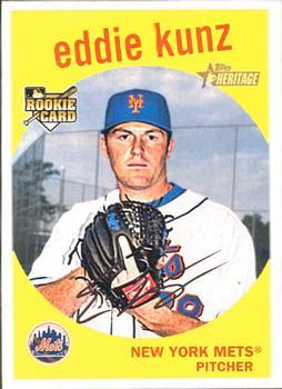 #700 Eddie Kunz - New York Mets - 2008 Topps Heritage Baseball