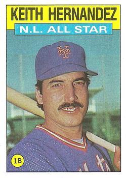 #701 Keith Hernandez - New York Mets - 1986 Topps Baseball