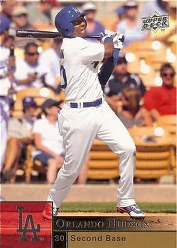 #702 Orlando Hudson - Los Angeles Dodgers - 2009 Upper Deck Baseball