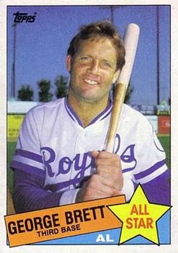 #703 George Brett - Kansas City Royals - 1985 Topps Baseball
