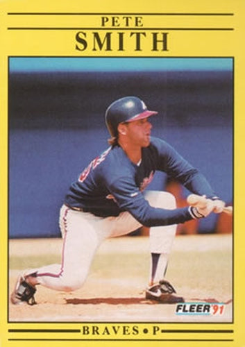 #703 Pete Smith - Atlanta Braves - 1991 Fleer Baseball