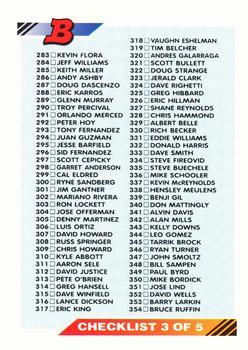 #703 Checklist: 283-423 - 1992 Bowman Baseball