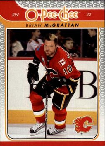 #703 Brian McGrattan - Calgary Flames - 2009-10 O-Pee-Chee Hockey