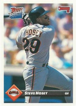 #704 Steve Hosey - San Francisco Giants - 1993 Donruss Baseball