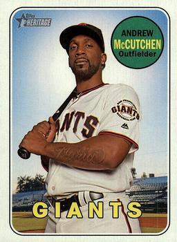 #705 Andrew McCutchen - San Francisco Giants - 2018 Topps Heritage Baseball