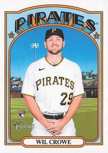 #705 Wil Crowe - Pittsburgh Pirates - 2021 Topps Heritage Baseball