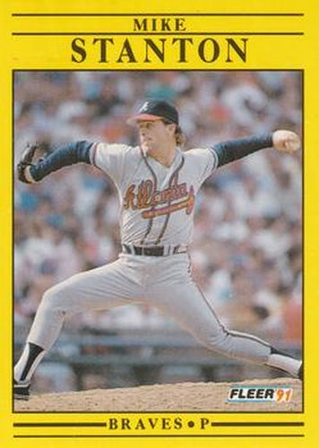 #705 Mike Stanton - Atlanta Braves - 1991 Fleer Baseball