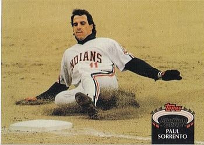 #707 Paul Sorrento - Cleveland Indians - 1992 Stadium Club Baseball