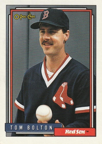 #708 Tom Bolton - Boston Red Sox - 1992 O-Pee-Chee Baseball