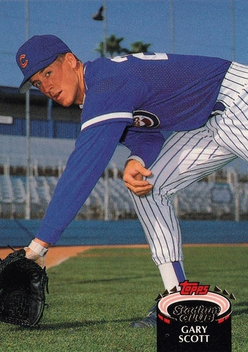 #708 Gary Scott - Chicago Cubs - 1992 Stadium Club Baseball