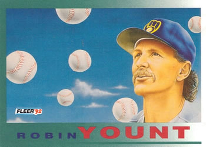 #708 Robin Yount - Milwaukee Brewers - 1992 Fleer Baseball