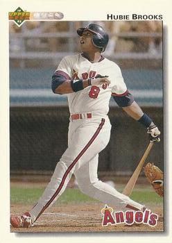 #709 Hubie Brooks - California Angels - 1992 Upper Deck Baseball
