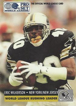 #709 Eric Wilkerson - NY NJ Knights - 1991 Pro Set Football