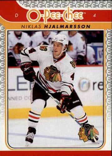 #709 Niklas Hjalmarsson - Chicago Blackhawks - 2009-10 O-Pee-Chee Hockey
