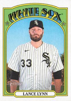 #709 Lance Lynn - Chicago White Sox - 2021 Topps Heritage Baseball