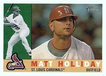 #709 Matt Holliday - St. Louis Cardinals - 2009 Topps Heritage Baseball