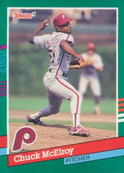 #709 Chuck McElroy - Philadelphia Phillies - 1991 Donruss Baseball