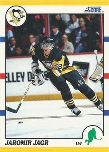 #70T Jaromir Jagr - Pittsburgh Penguins - 1990-91 Score Rookie and Traded Hockey