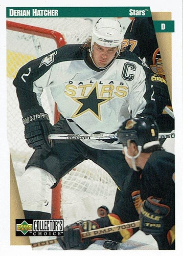 #70 Derian Hatcher - Dallas Stars - 1997-98 Collector's Choice Hockey