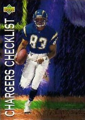 #70 Chargers Checklist - San Diego Chargers - 1993 Upper Deck Football