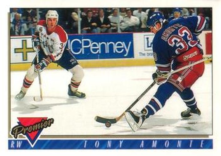 #70 Tony Amonte - New York Rangers - 1993-94 O-Pee-Chee Premier Hockey