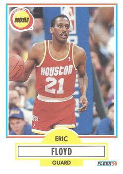 #70 Eric Floyd - Houston Rockets - 1990-91 Fleer Basketball