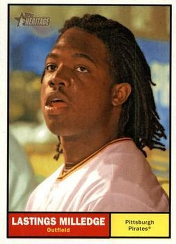 #70 Lastings Milledge - Pittsburgh Pirates - 2010 Topps Heritage Baseball