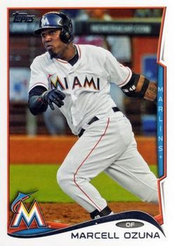 #70 Marcell Ozuna - Miami Marlins - 2014 Topps Baseball