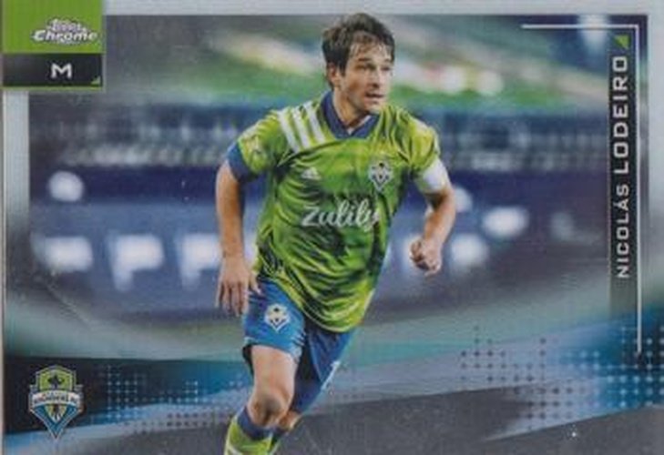 #70 Nicol‡s Lodeiro - Seattle Sounders FC - 2021 Topps Chrome MLS Soccer