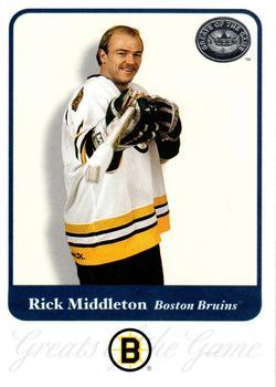 #70 Rick Middleton - Boston Bruins - 2001-02 Fleer Greats of the Game Hockey