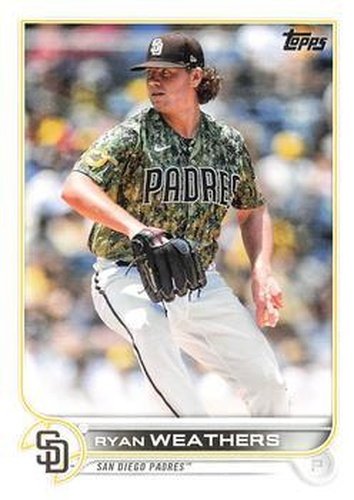 #70 Ryan Weathers - San Diego Padres - 2022 Topps Baseball
