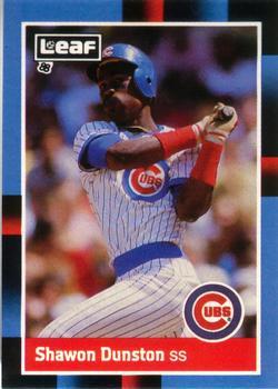 #70 Shawon Dunston - Chicago Cubs - 1988 Leaf Baseball
