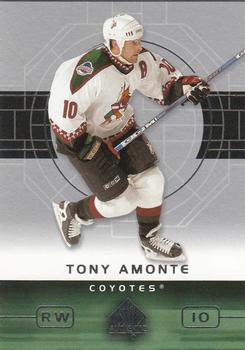 #70 Tony Amonte - Phoenix Coyotes - 2002-03 SP Authentic Hockey