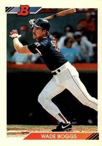 #70 Wade Boggs - Boston Red Sox - 1992 Bowman Baseball
