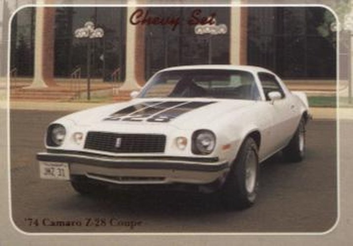 #70 74 Camaro Z-28 Coupe - 1992 Collect-A-Card Chevy